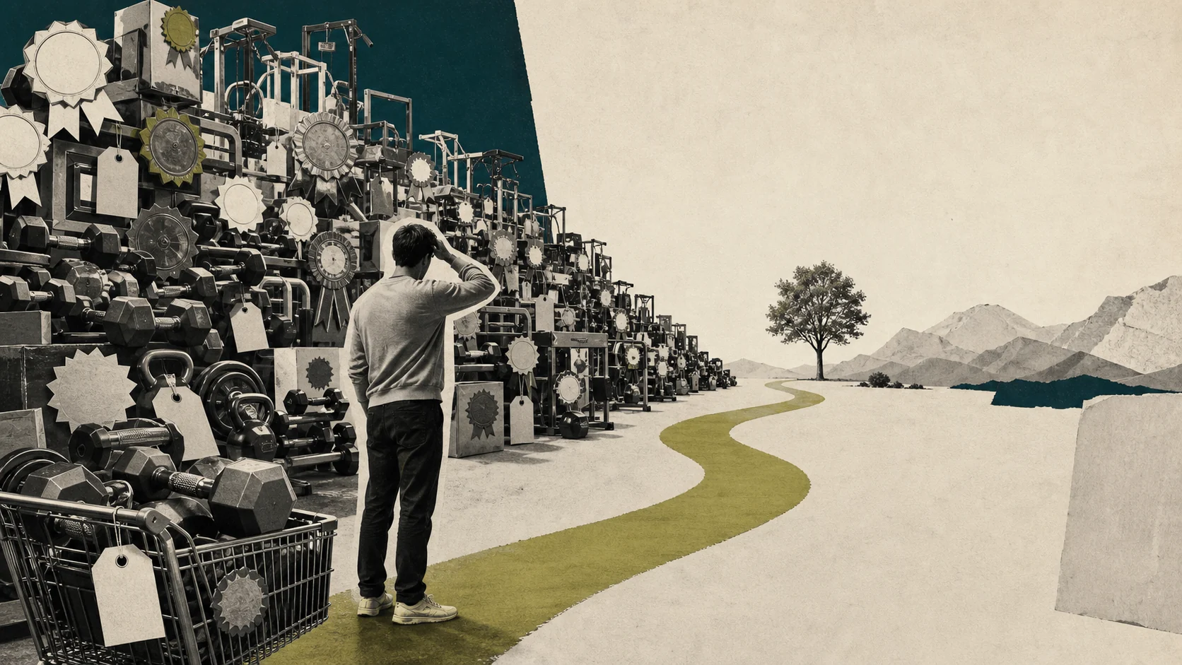 가격과 시설 중심으로 비교되던 헬스장의 진단 문제를 시각화한 이미지
